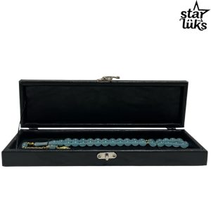 Siyah Kaliteli Büyük Lüks Deri Tesbih Kutusu