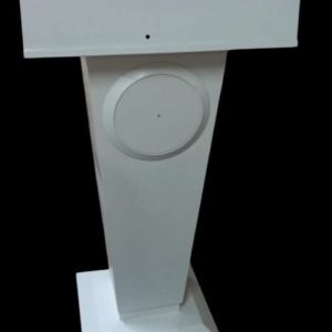 Beyaz Ahşap Standart Konuşma Kürsüsü